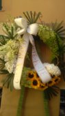 Modern funeral wreath